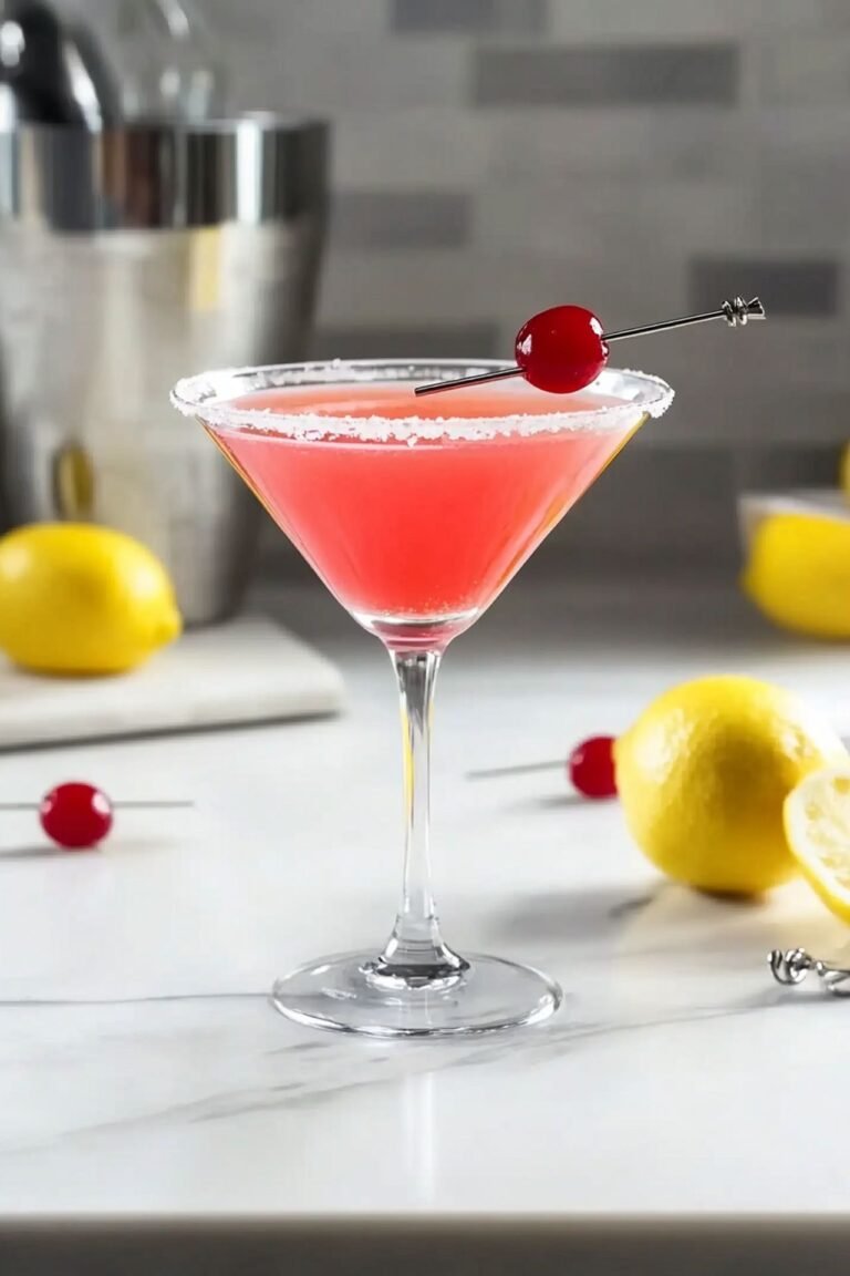 Dinner recipes - Refreshing Cherry Lemon Drop Cocktail
