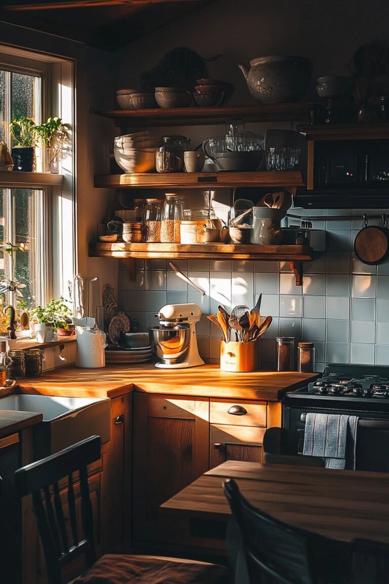 Mini Kitchen Design: 35+ Cozy Cottage Vibe Ideas