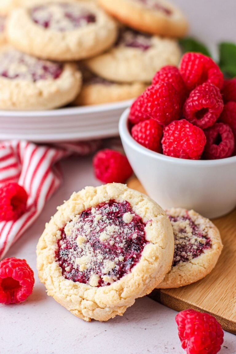 Easy Raspberry Cookies Recipe Easy Recipes Raspberry Cookies – Bakery-Style Thumbprints